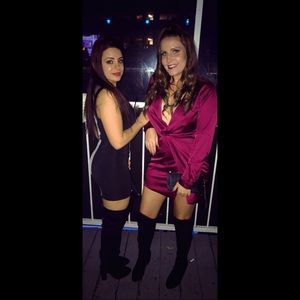 sugar free dress burgundy